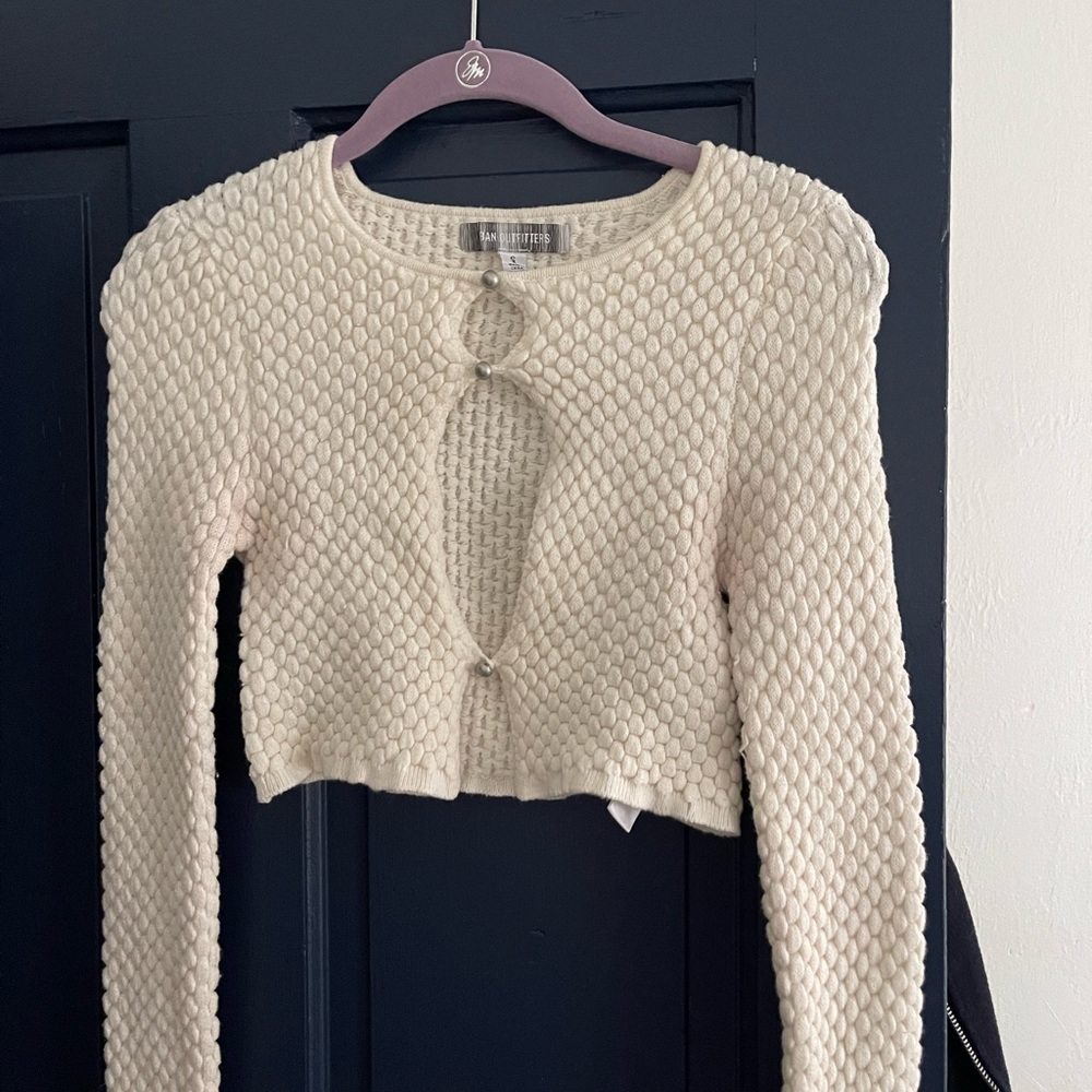 Urban Outfitters Cropped Cutout Sweater